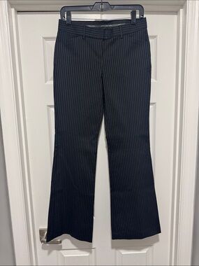 Express Women’s Editor Black Pinstripe Boot Cut Dress Pants